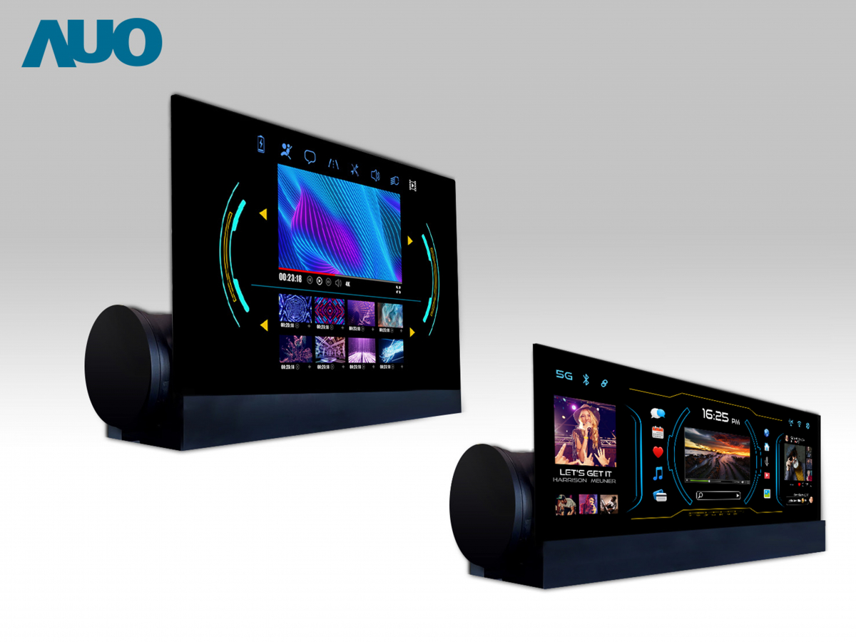 友達14.6吋可捲式Micro LED面板，導入車內資訊、影音娛樂及駕駛安全系統，翻轉智慧移動場域