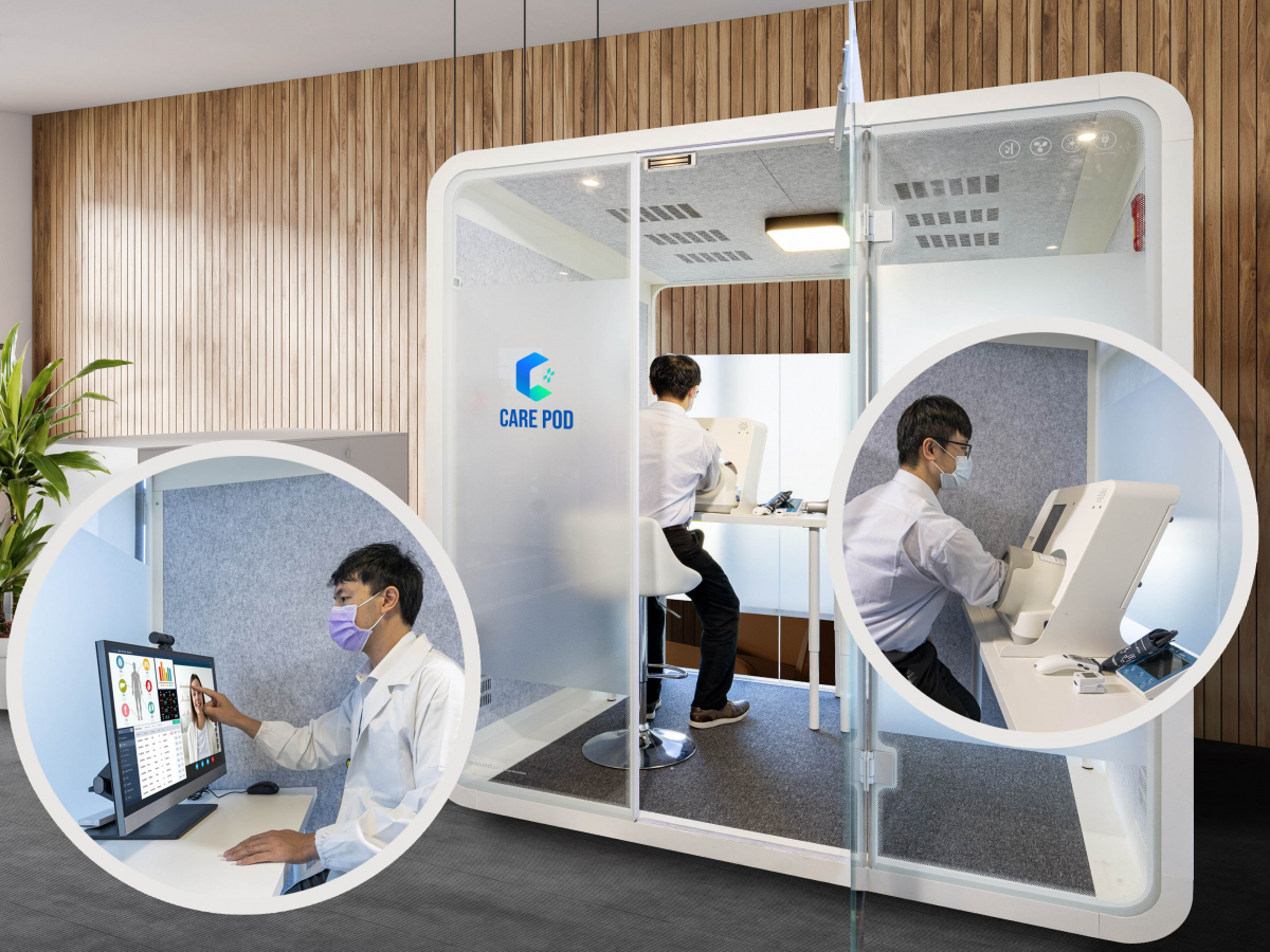 达擎于医疗科技展中展出＂远距诊疗舱＂，以因应医疗数字化及社会高龄化趋势下、复诊及慢性病患等族群对于远距看诊需求逐渐升高所推出的创新整合方案。多功能合一、高隐私性的远距诊疗舱可根据病患端与医师端的不同需求，提供弹性化及客制化功能，节省医生和病患的精力及时间