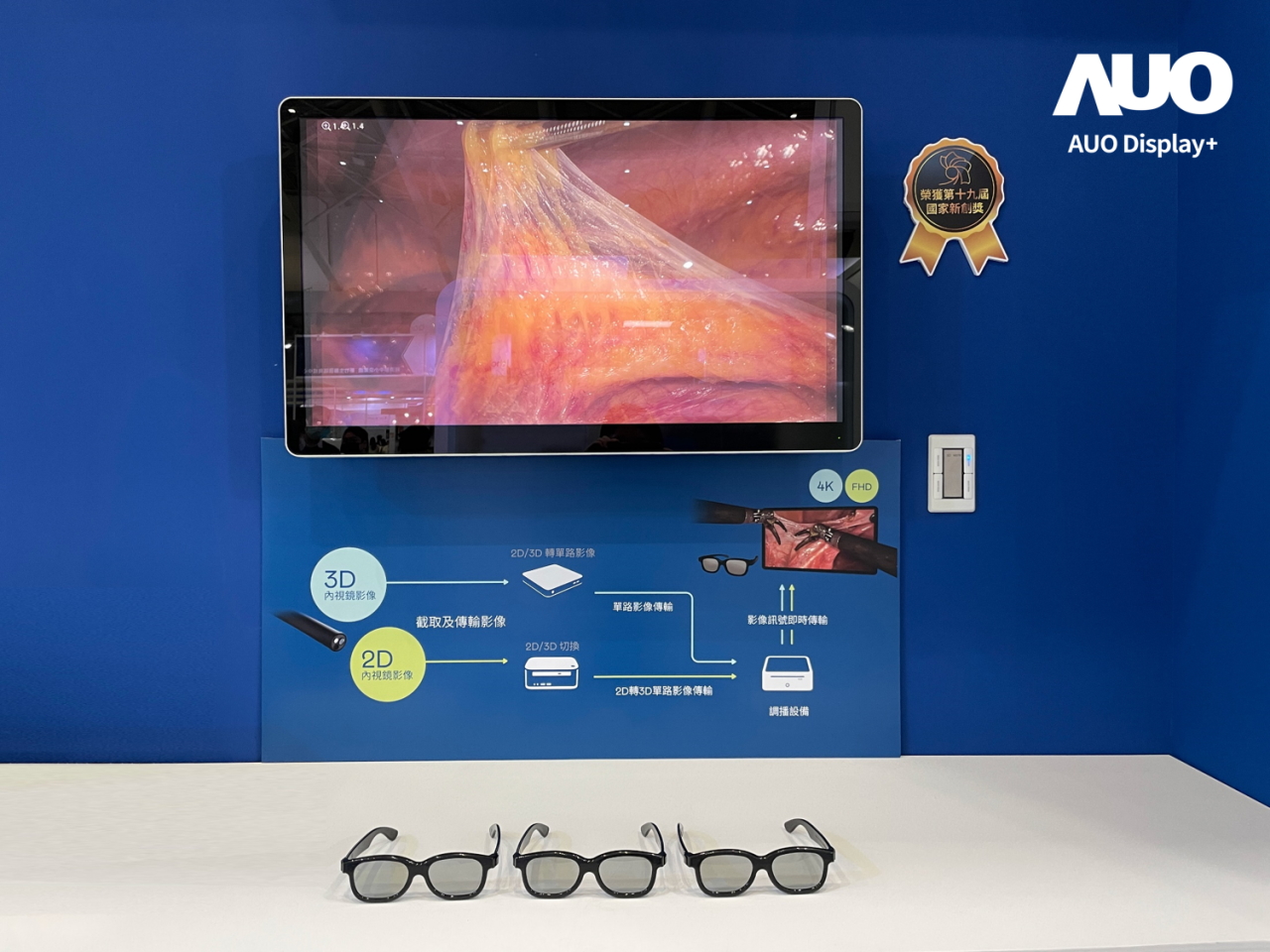 達擎寬視角3D醫療顯示器，協助醫護團隊成員於手術進行時，皆能看到一致性的3D影像，提高溝通效率，使手術更精準、快速完成達擎寬視角3D醫療顯示器，協助醫護團隊成員於手術進行時，皆能看到一致性的3D影像，提高溝通效率，使手術更精準、快速完成