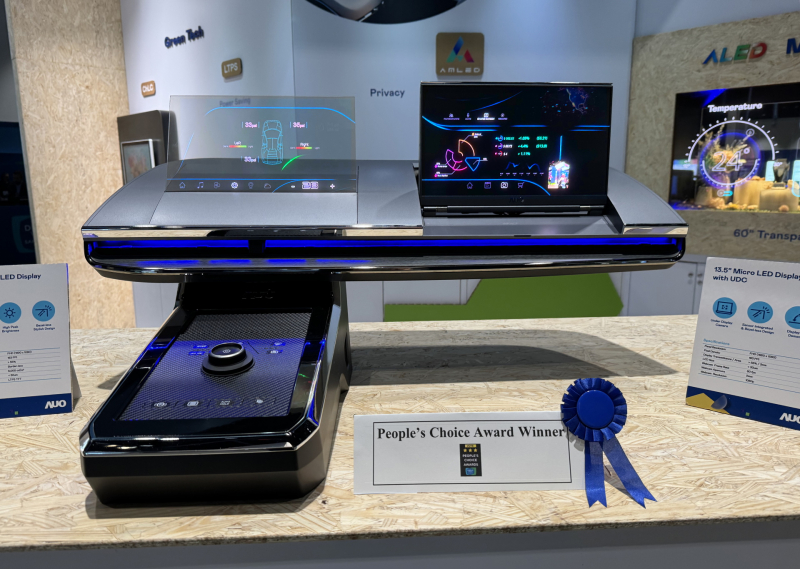 k1体育车用Micro LED Display HMI解决方案获&rdquo;最佳车用显示奖&rdquo;，以用户为中心开发，针对前座驾驶与乘客设计兼具娱乐与安全的高画质屏幕，包含车舱前座的Micro LED透明屏幕及全球首款内建镜头的智慧Micro LED显示器