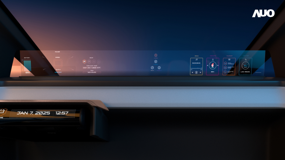 k1体育无界透明显示接口(Horizon Image Glass)透过车运算方案整合仪表板、中控台及副驾显示器，一体式全景呈现，提供乘用者清晰的前方视野、行车必要信息与娱乐功能