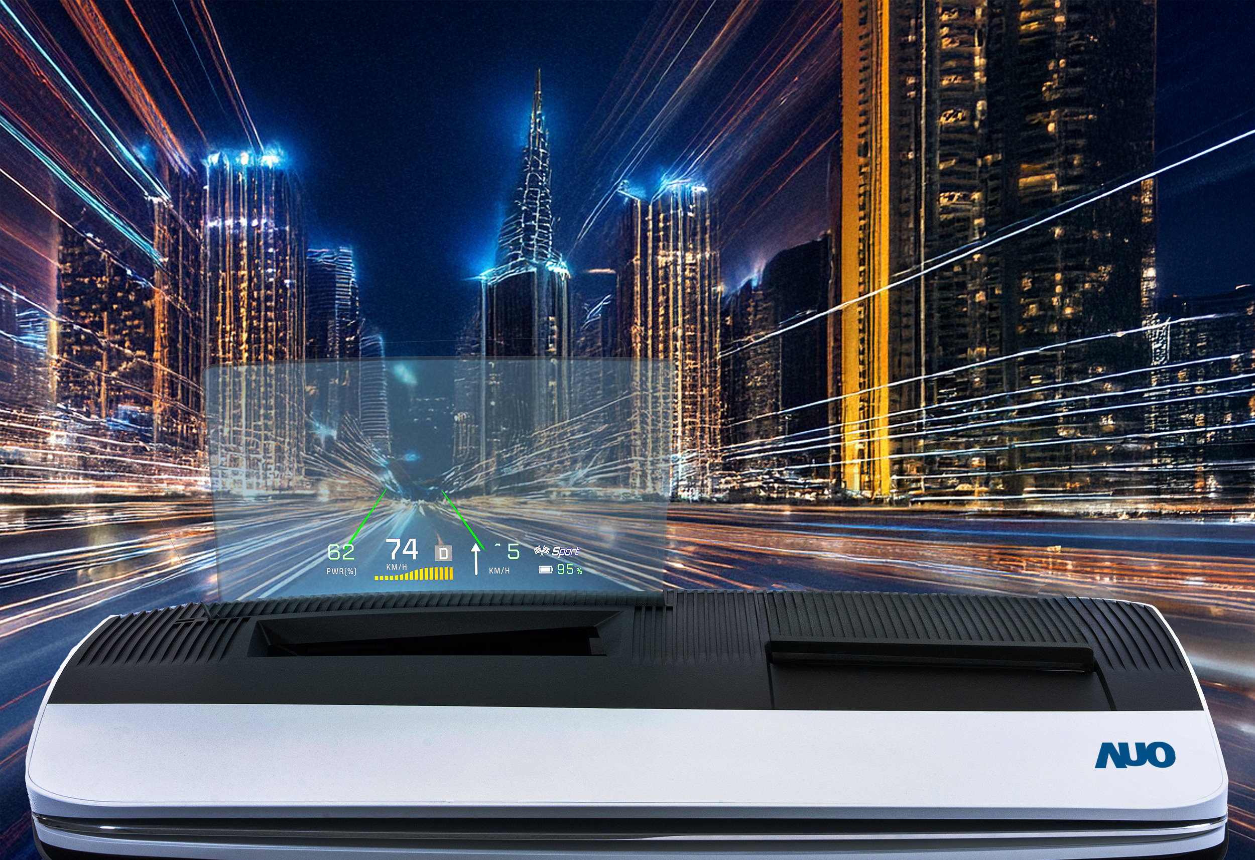 k1体育推出13吋Micro LED抬头显示器，提供高入眼亮度、高色彩饱和度的显示质量，在阳光下或黑暗中都清晰可见，并利用Micro LED模块体积小的优势，解决车用空间有限的痛点