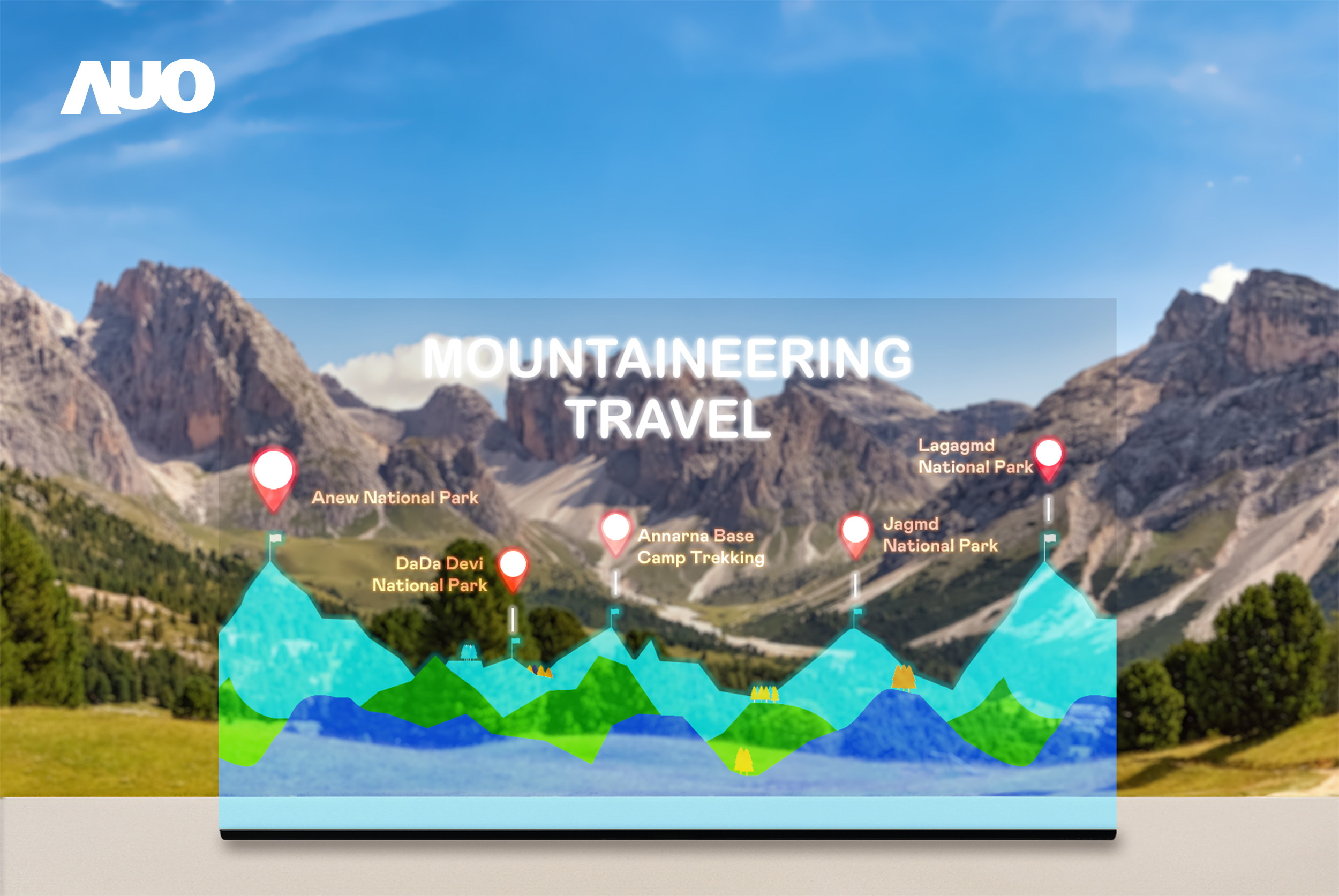 k1体育展示全球单片尺寸最大(*)42吋透明Micro LED显示器拼接而成的〝64吋透明Micro LED显示器〞，具备高透明度、1,000 nits高亮度、广色域、采用三边无边框的无缝拼接等多重特色，呈现超高清、细腻画质而不遮挡后方视觉，满足层峰需求，可广泛运用于零售、艺术展览或商业空间等场域